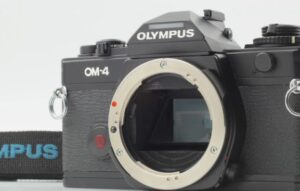 Olympus OM-4 35mm SLR Film Camera Black w/Strap 