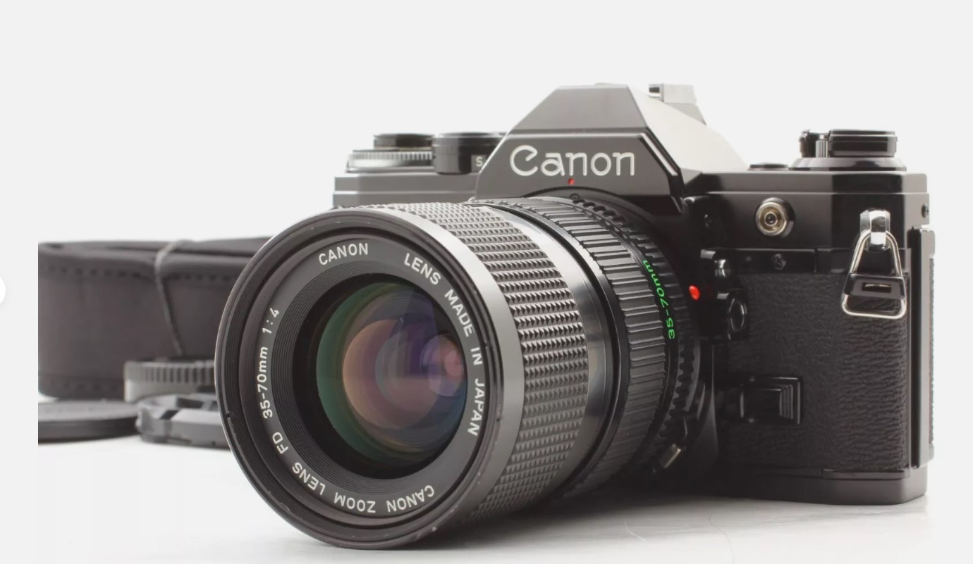 Canon AE-1 black Film Camera NFD New FD 35-70mm F/4