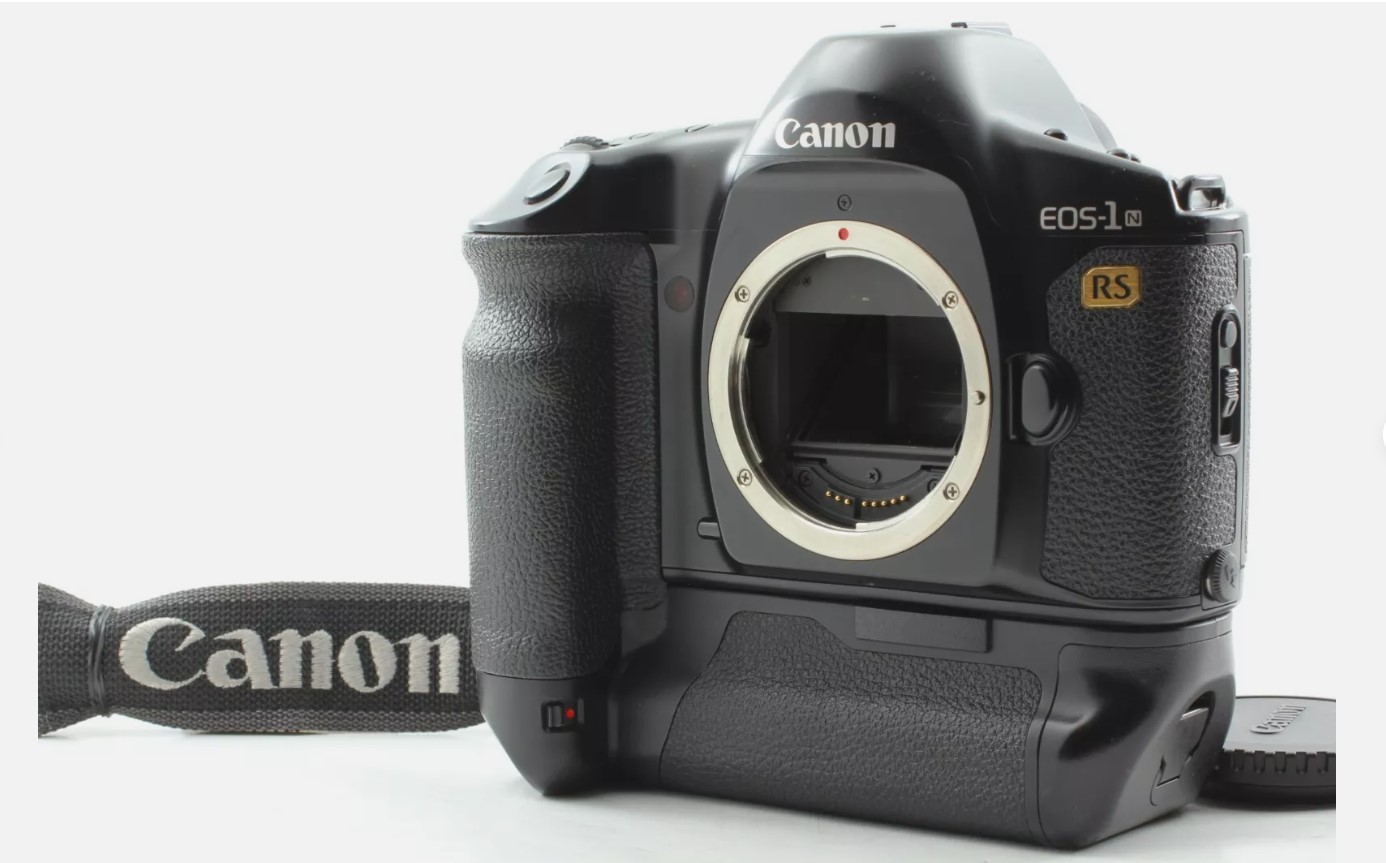 Canon EOS-1N RS 35mm SLR AF Film Camera Black Body EOS 1N