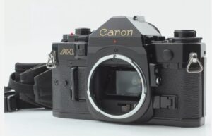 Canon A-1 SLR Black Body Only 35mm