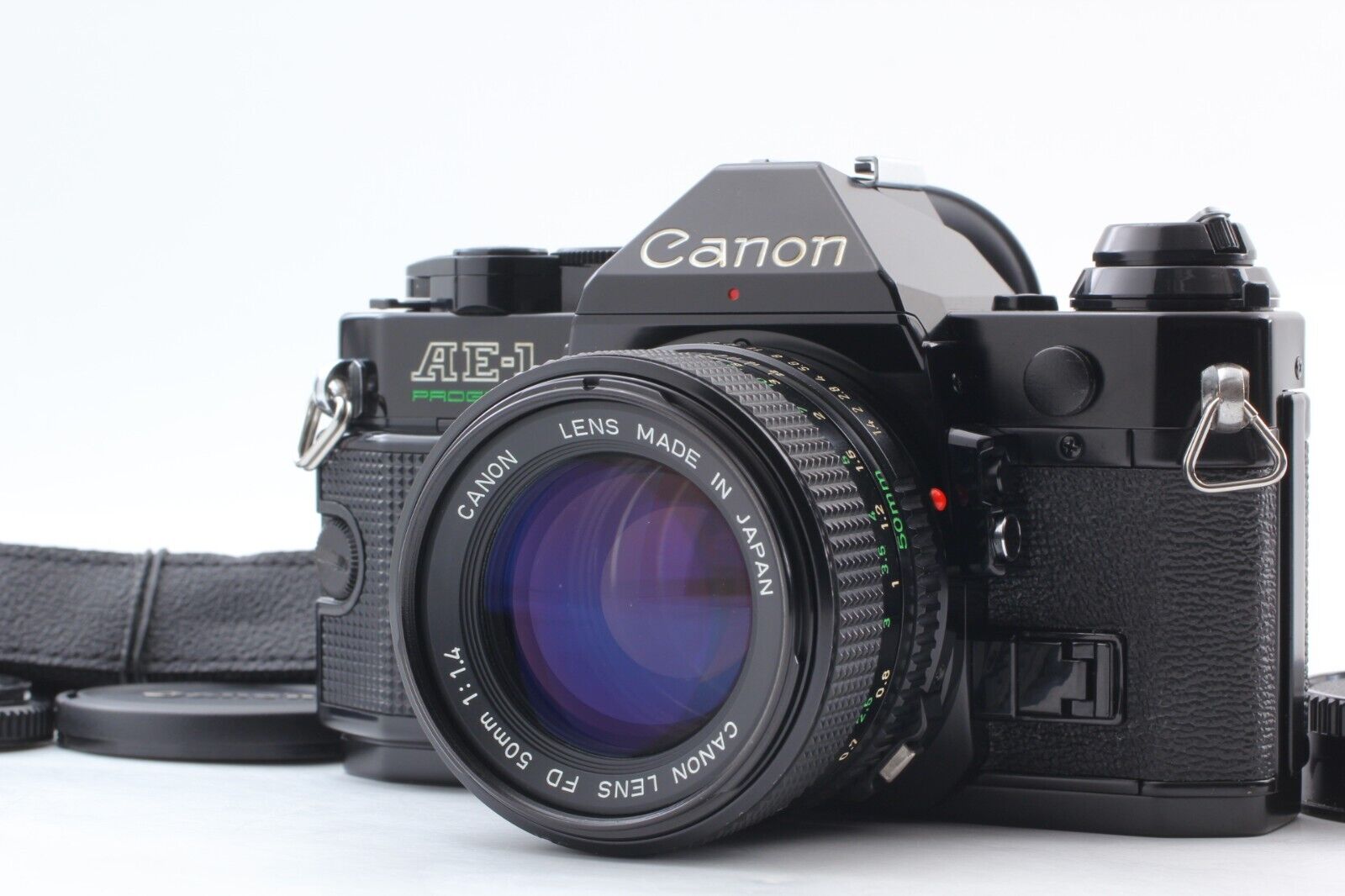 Canon AE-1 Program Black Film Camera New FD 50mm f1.4
